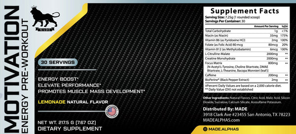 Pre-Workout Formulas