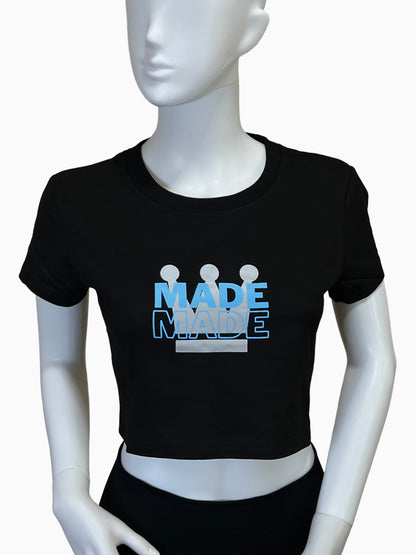 Royalty Black Crop Tee