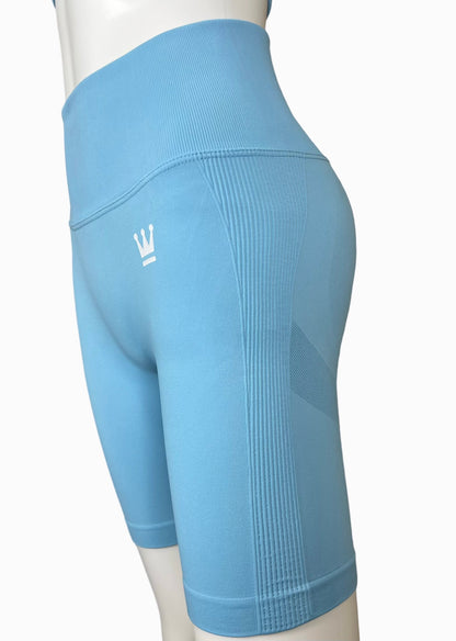 Blue Altara Biker Shorts